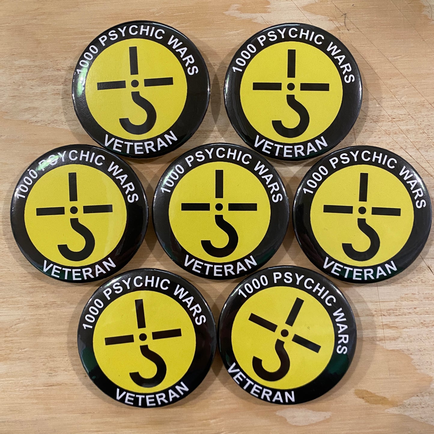 1000 Psychic Wars Veteran Button